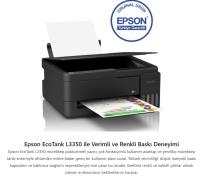 EPSON EcoTank L3350 A4 MÜREKKEP TANKLI KABLOSUZ MFP YAZICI C11CL62413